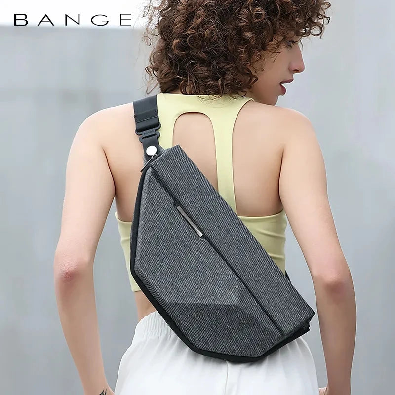 BANGE Cross Man Anti-theft Bag Multifunction Hard Shoulder Bags Messenger Chest Sling Crossbody Bags Travel For 7.9 inch iPad