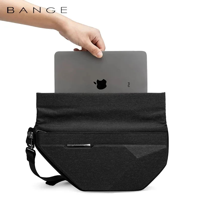 BANGE Cross Man Anti-theft Bag Multifunction Hard Shoulder Bags Messenger Chest Sling Crossbody Bags Travel For 7.9 inch iPad