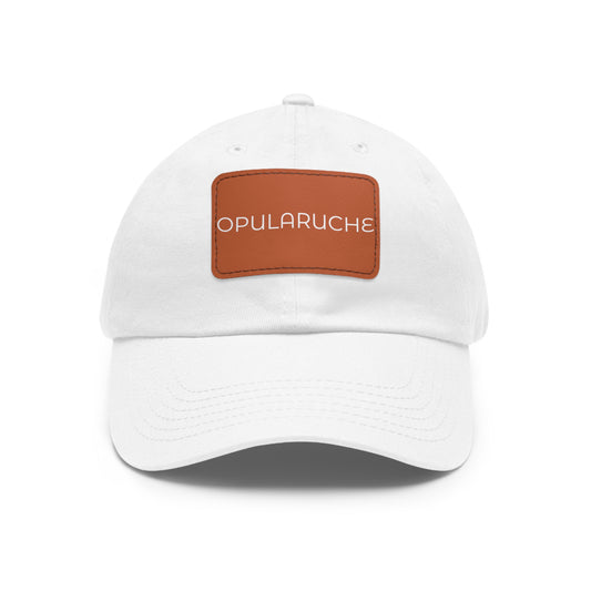 OpulaRuche Dad Hat with Leather Patch